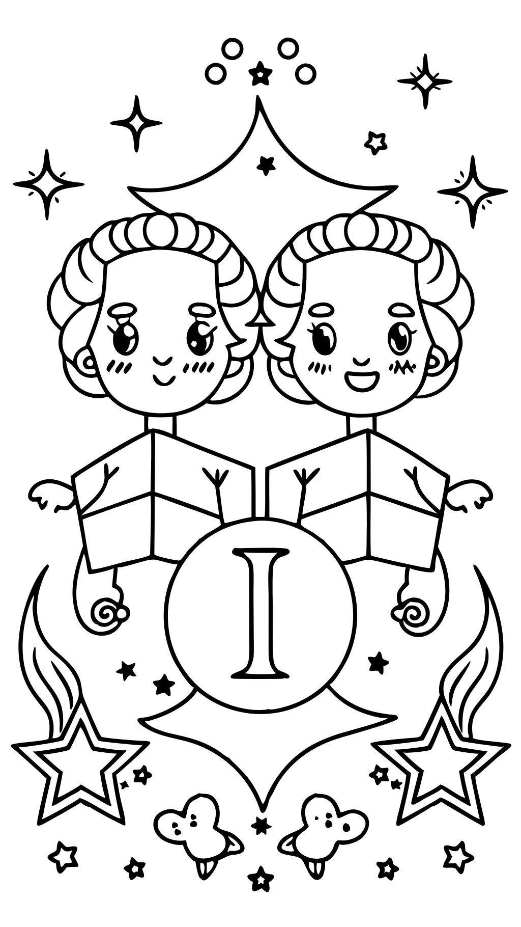 gemini coloring pages